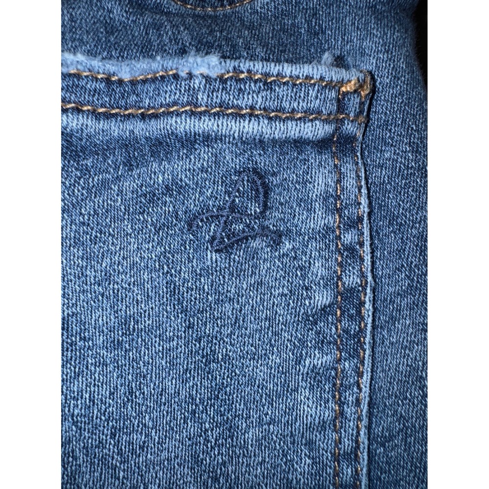 DL1961 Florence Mid Rise Instasculpt Skinny Jeans Delano Blue Distressed Size 28 - Picture 3 of 8